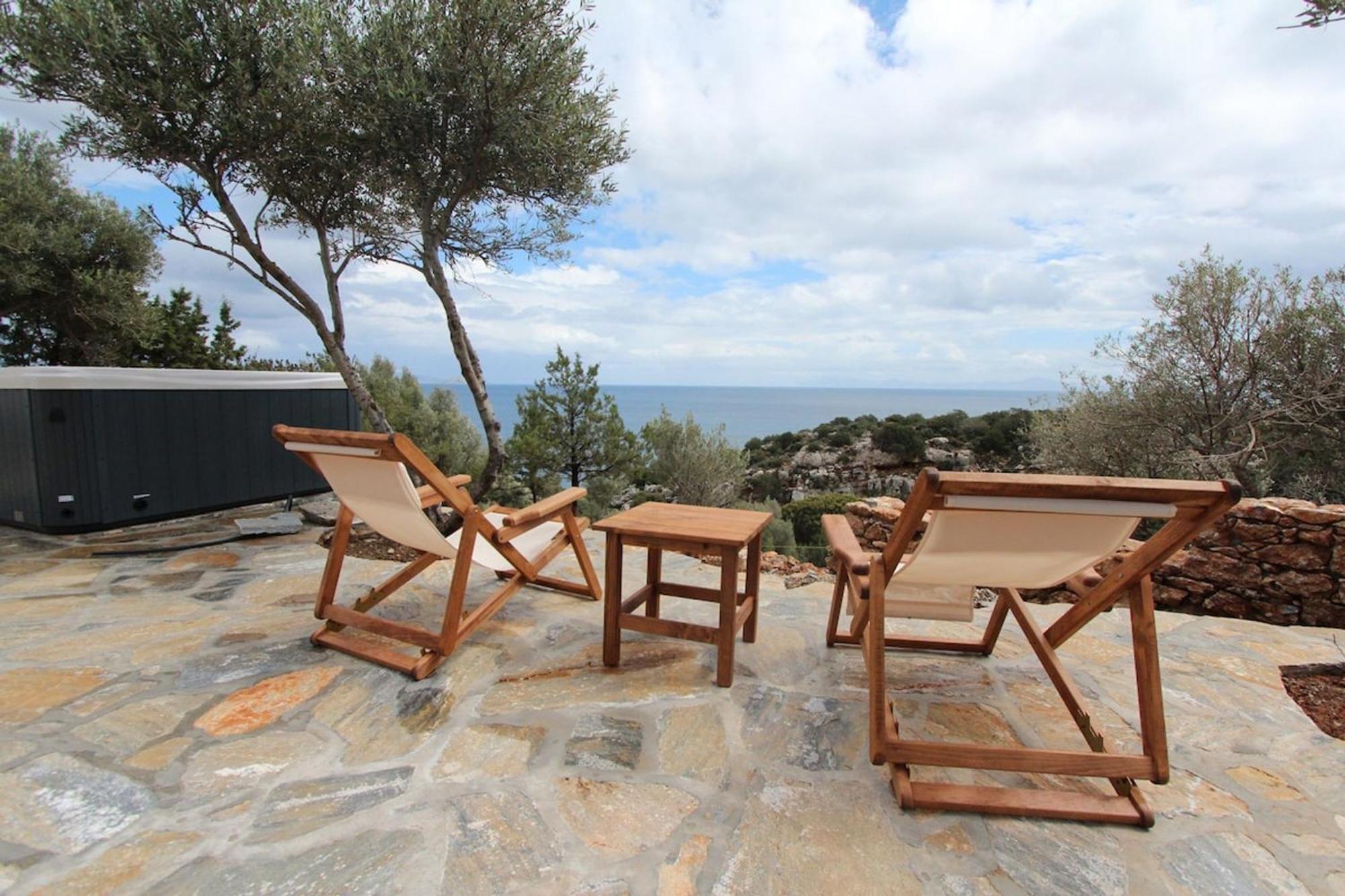 Villa Rouvis With Outdoor Hot Tub Ligaridia Exterior photo